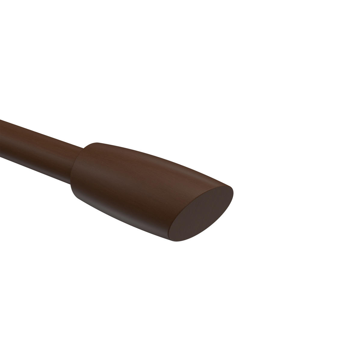 ENDSTÜCKE FÜR GARDINENSTANGEN 20 mm Ø, Etta Nussbaum, Packung 2 Stück - Nussbaumfarben, Holz (7/3/3cm) - INTERDECO