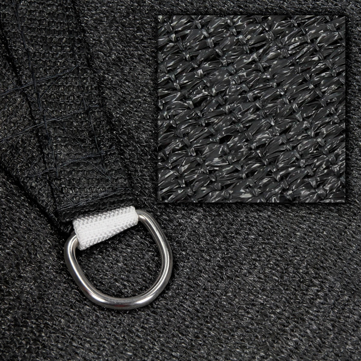 SONNENSEGEL - Anthrazit, Textil (360/360cm) - ECD-Germany