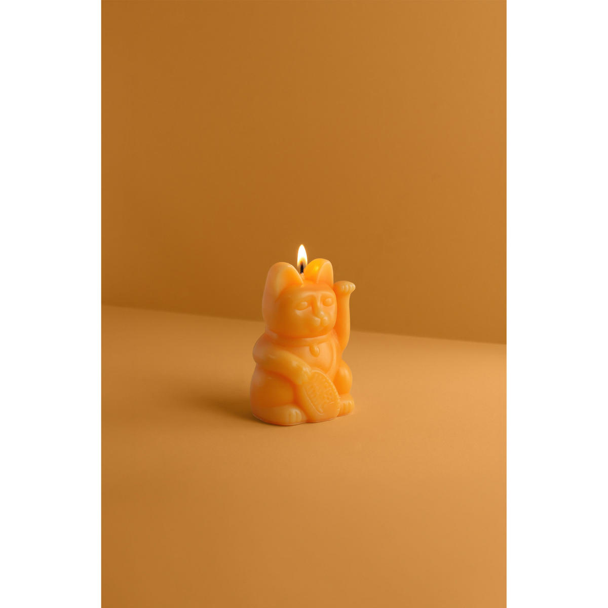 FIGURENKERZE Lucky Candles Peach, Paraffinwachs, Orange, 11.5 cm - Orange, Paraffin (8/11.5/9.5cm) - Donkey Products