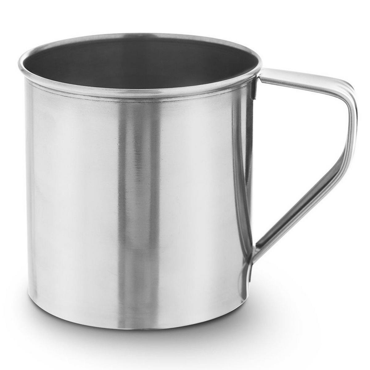 REISEBECHER, Edelstahl, silber, 300 ml - Silberfarben, Metall (0.3L) - Orion 