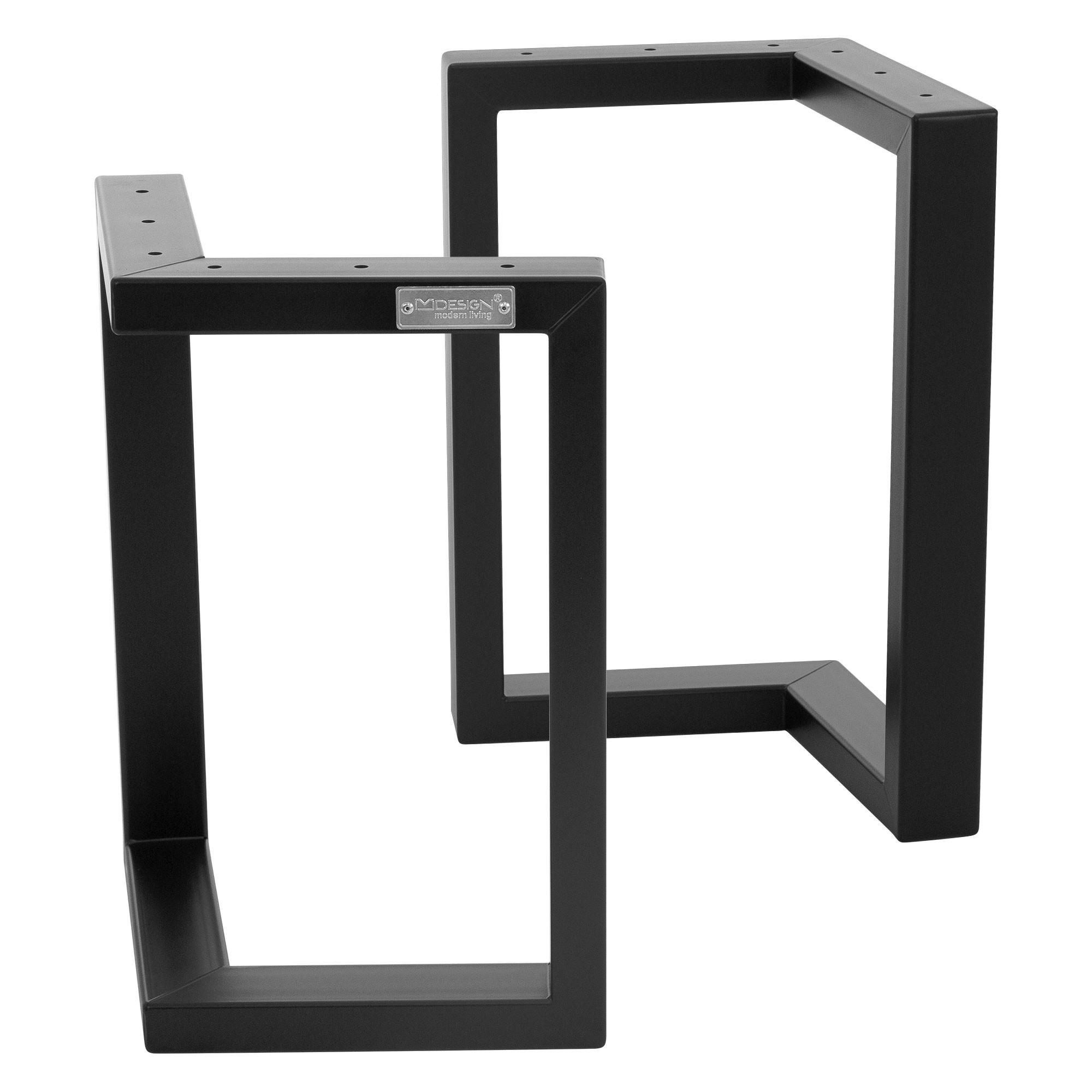 TISCHGESTELL - Schwarz, Metall (5/43/25cm) - ML-DESIGN