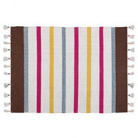 TEPPICH geflochten Hisarli 200/140 cm - Multicolor, Textil (140/200cm) - Beliani