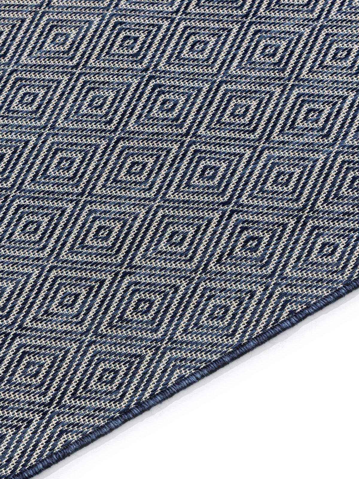 OUTDOORTEPPICH Lou Blau 140x200 cm - Blau, Kunststoff (140/200cm) - benuta