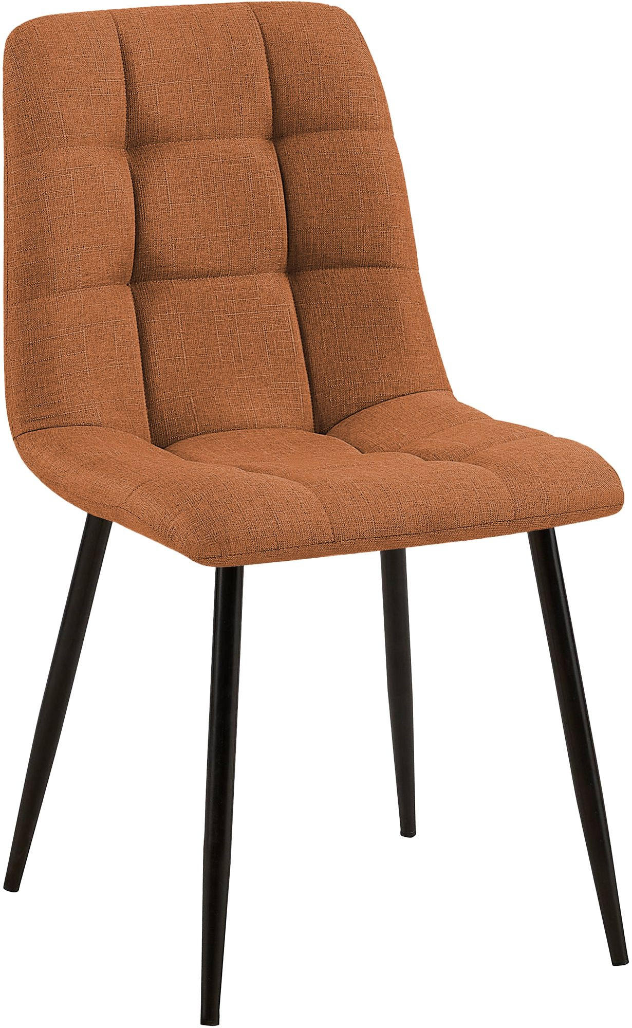 STUHL Stoff Orange - Orange, Textil/Metall (45/84/55cm) - CLP