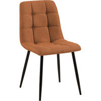 STUHL Stoff Orange - Orange, Textil/Metall (45/84/55cm) - CLP
