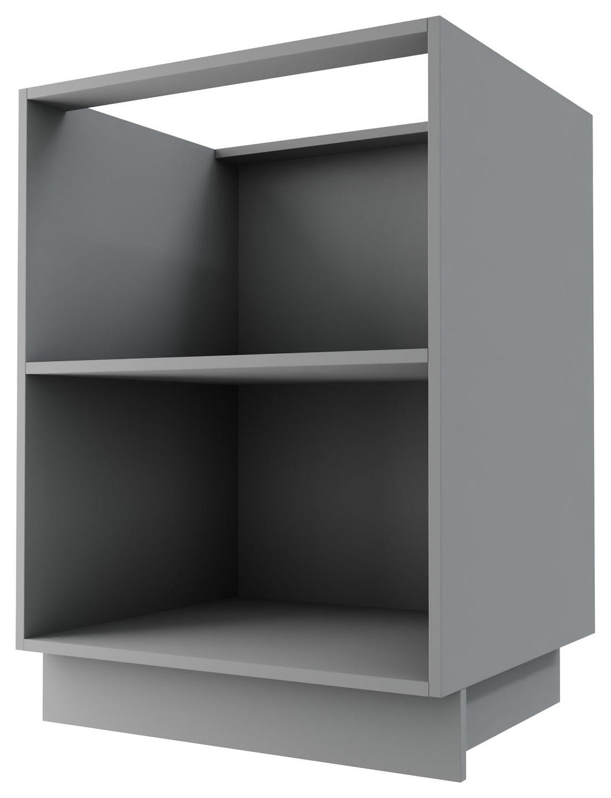 KÜCHENUNTERSCHRANK Brerra D11/90 Korpus grau / Front RAL 1019 graubeige Matt 90 / 50 / 82 cm - Graubraun/Grau, Holz/Holzwerkstoff (90/82/50cm) - Feldmann-Wohnen