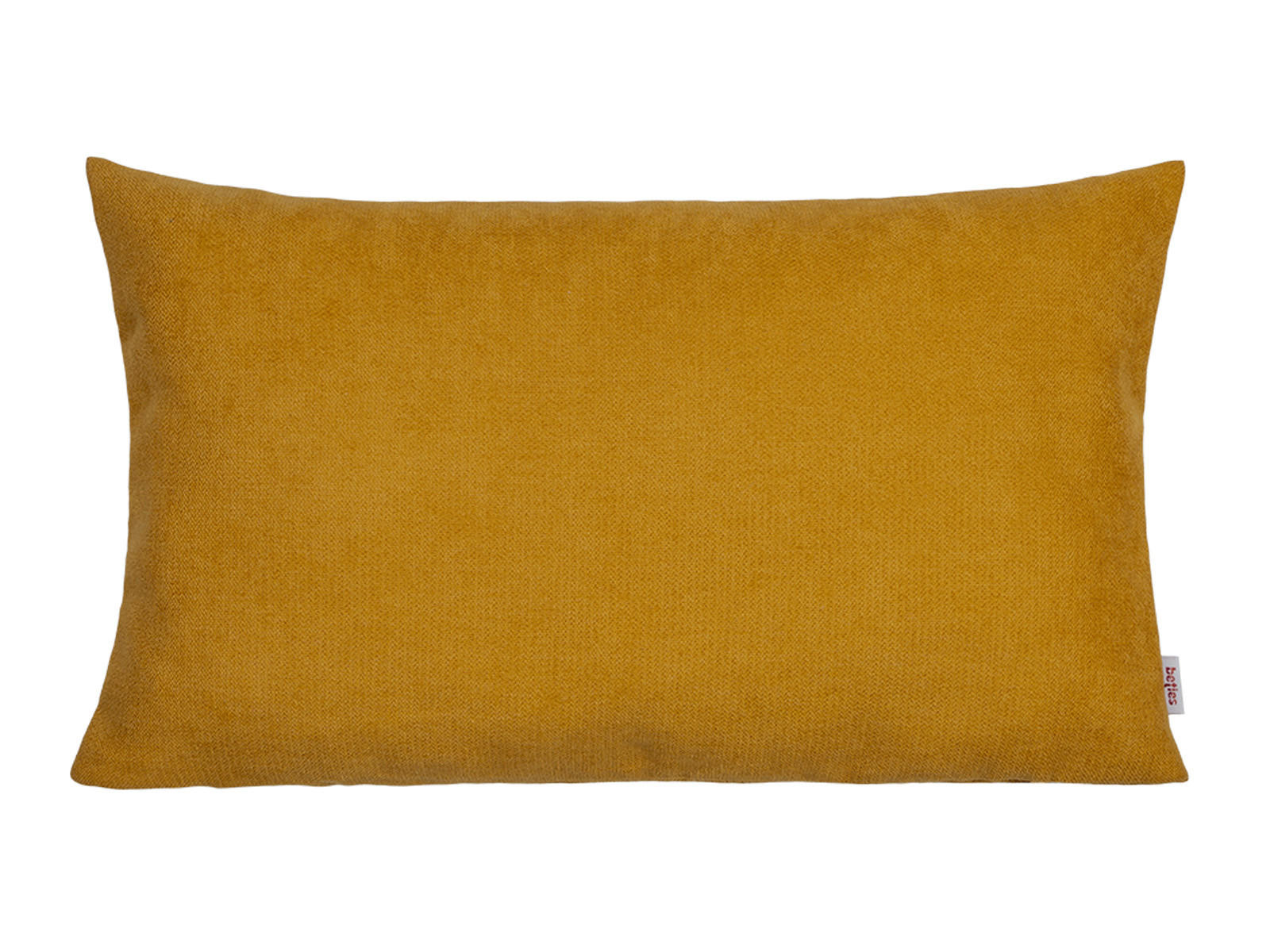 KISSENHÜLLE FarbTon Chenille-Haptik curry-gelb 50/30 cm - Currygelb, Textil (30/50cm) - beties Heimtextil