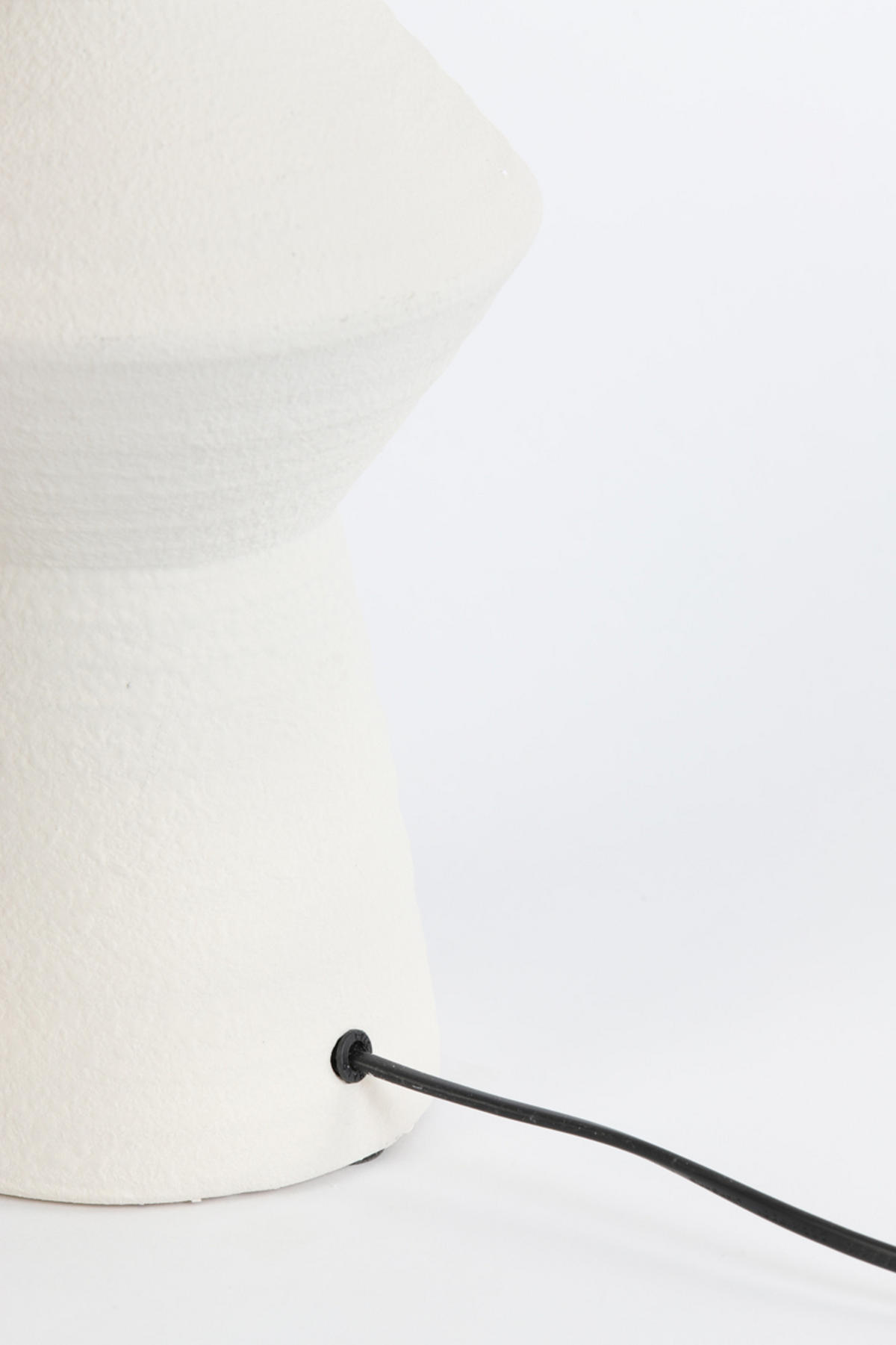 LAMPENFUSS Ayla Weiß Ø22,5/61 cm - Weiß, Keramik (22.5/22.5/61cm) - Light & Living