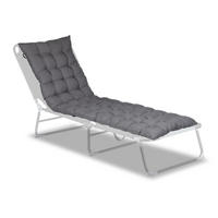 BANKAUFLAGE - Grau, Kunststoff/Textil (180/7/50cm) - Relaxdays