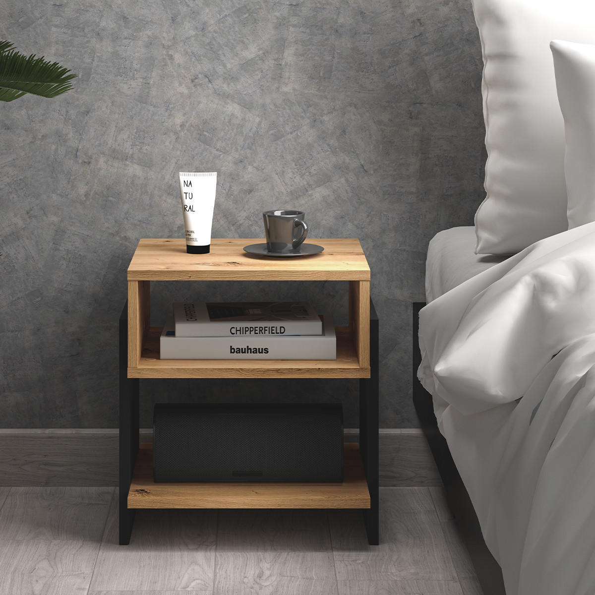 NOČNÍ STOLEK Tara Dřevo - hnědá, kompozitní dřevo (42/46/35cm) - Petits-meubles