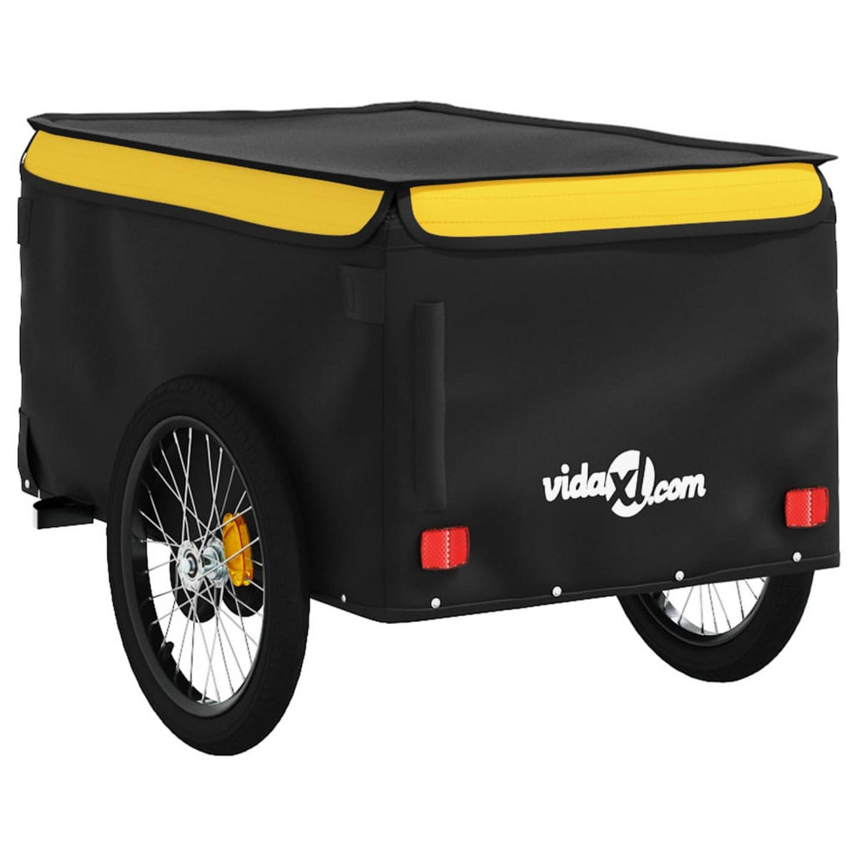 FAHRRADANHÄNGER Schwarz Und Gelb 45 Kg Eisen - Gelb, Metall (68/59/137cm) - vidaXL