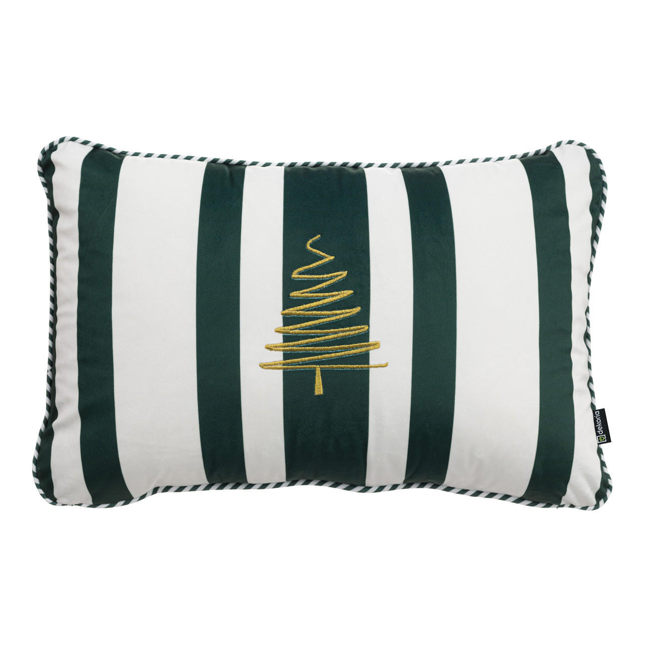 KISSENHÜLLE Green & White Noel 60x40 cm - Grün, Textil (40/60cm) - Dekoria