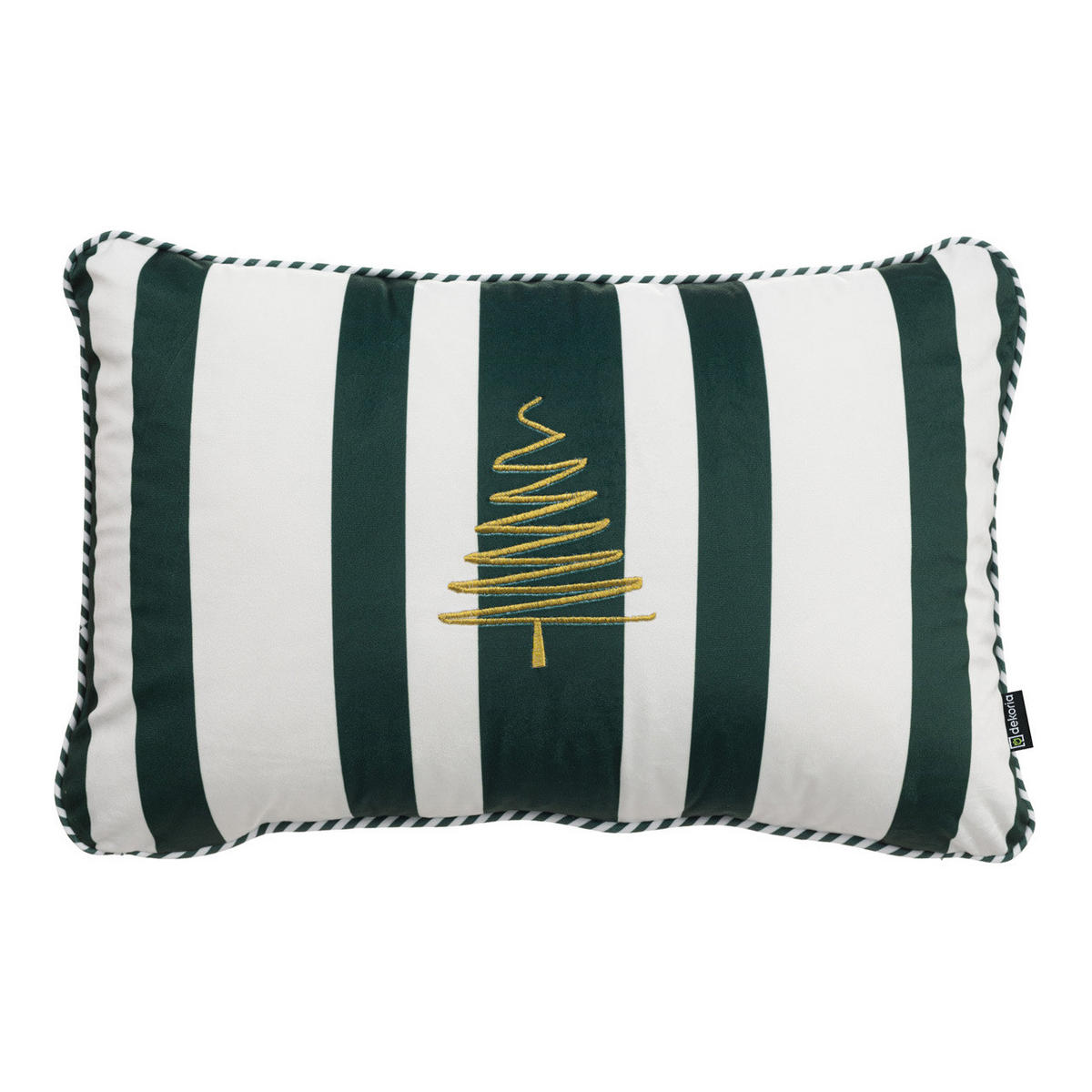 KISSENHÜLLE Green & White Noel 60x40 cm - Grün, Textil (40/60cm) - Dekoria