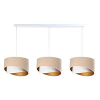 HÄNGELEUCHTE Weiß 30/18 cm - Beige, Kunststoff (30/0.3/18cm) - ONZENO