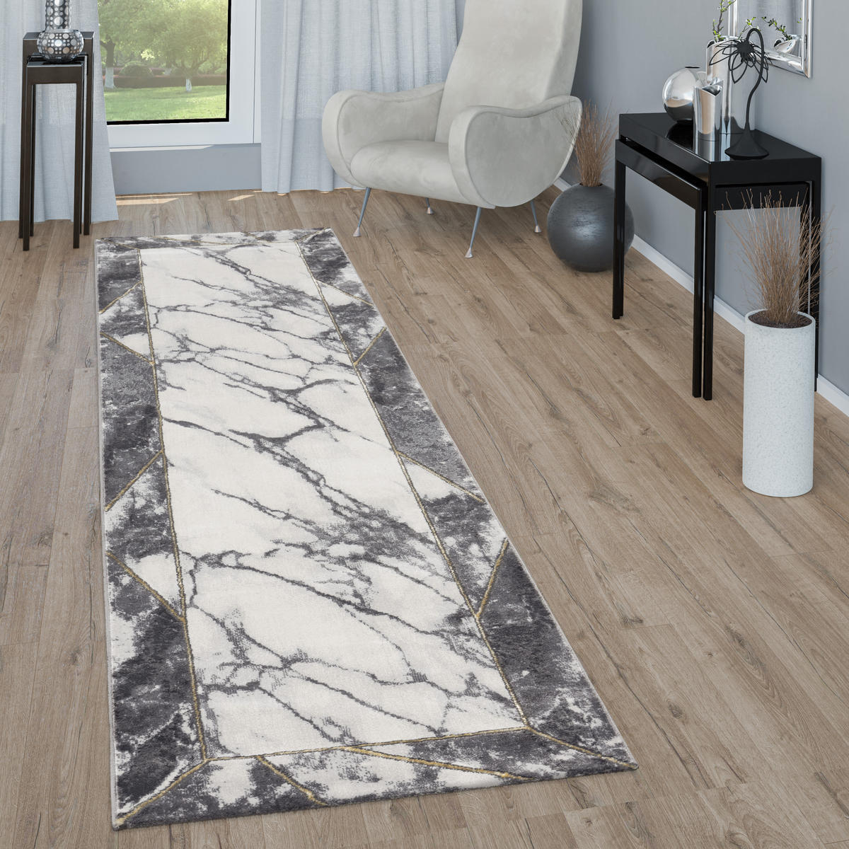KURZFLORTEPPICH 80/150 cm Kraft 525 - Goldfarben, Textil (80/150cm) - Paco Home