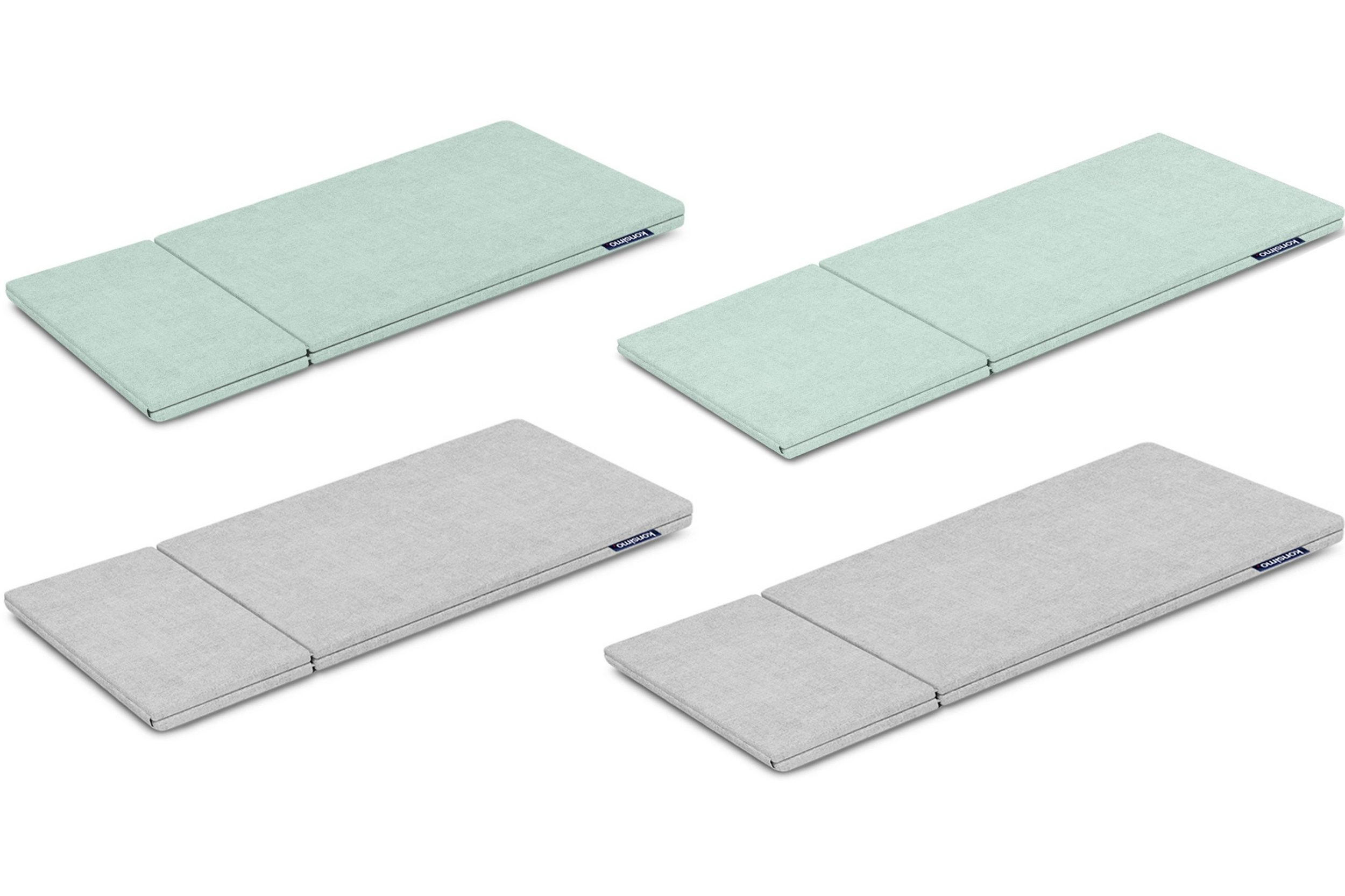 BEZUG-FÜR-KINDERMÖBEL-SET MIRUM 4 Stück, Hellgrün/Grau - Hellgrün/Grau, Textil (173/3/80cm) - KONSIMO®