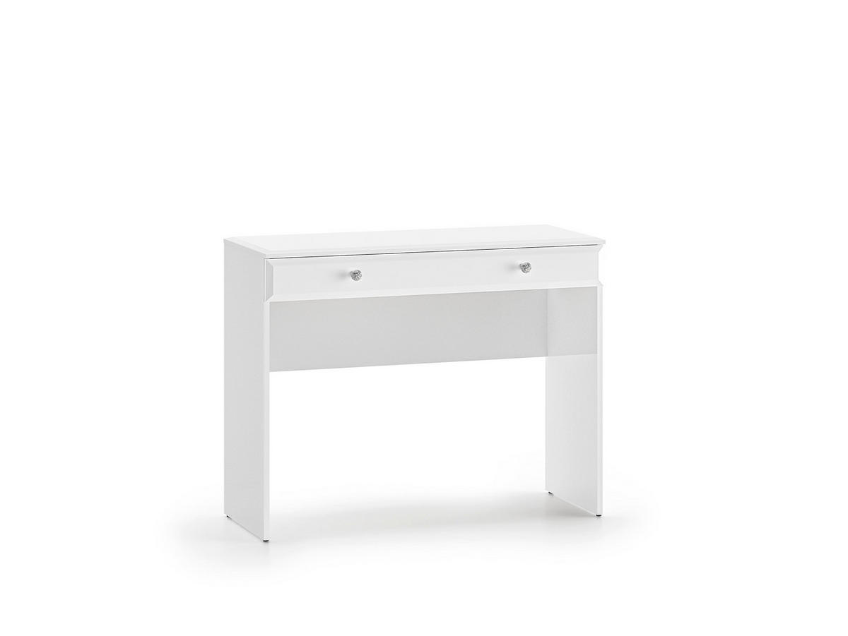 SCHLAFZIMMER Set 3-tlg. Glamour - Weiß Hochglanz, Holzwerkstoff (100/79/41cm) - hi-markt