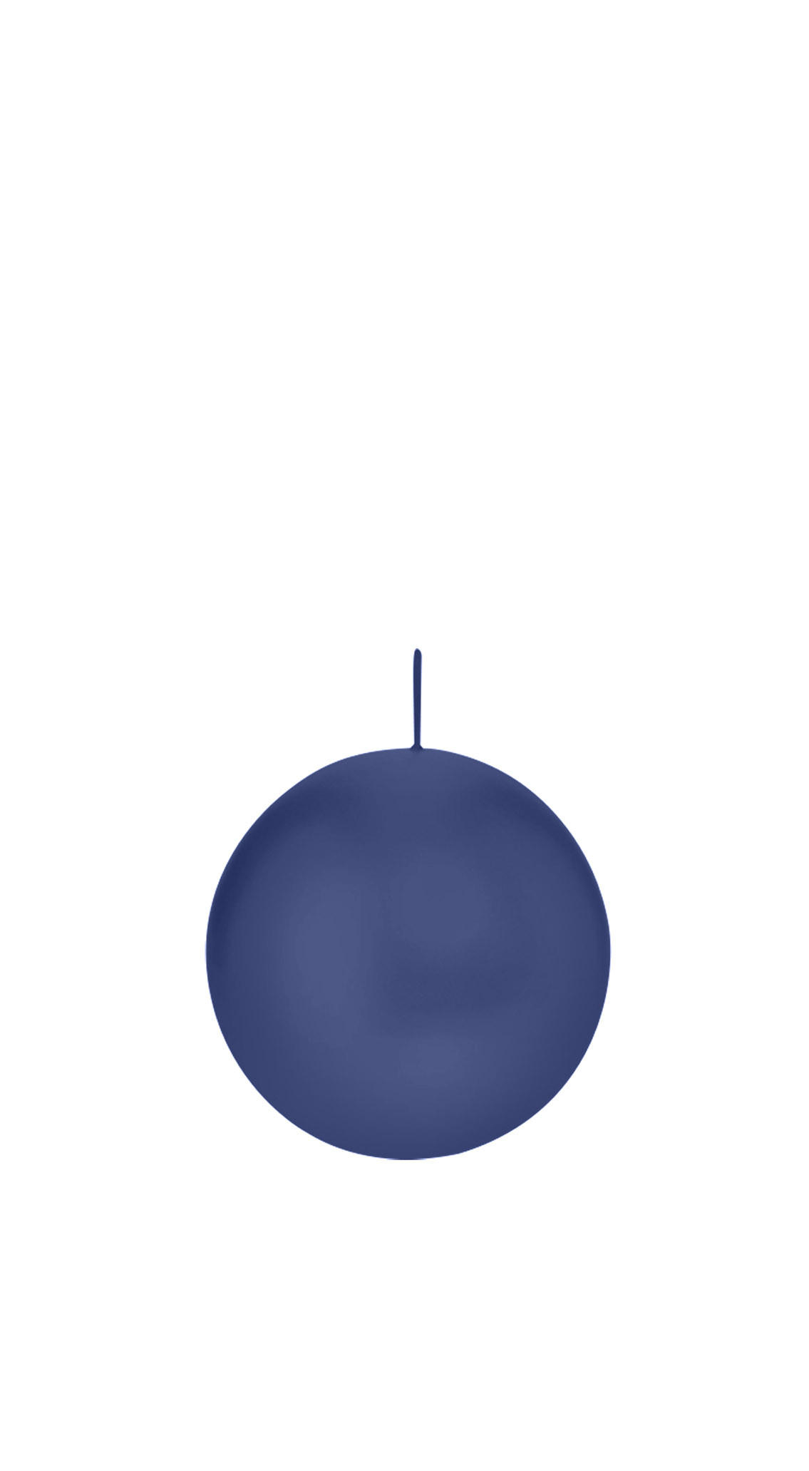 KUGELKERZEN Dunkelblau Ø 60 mm, 16 Stück - Dunkelblau, Paraffin (6/6/6cm) - Wiedemann Kerzen