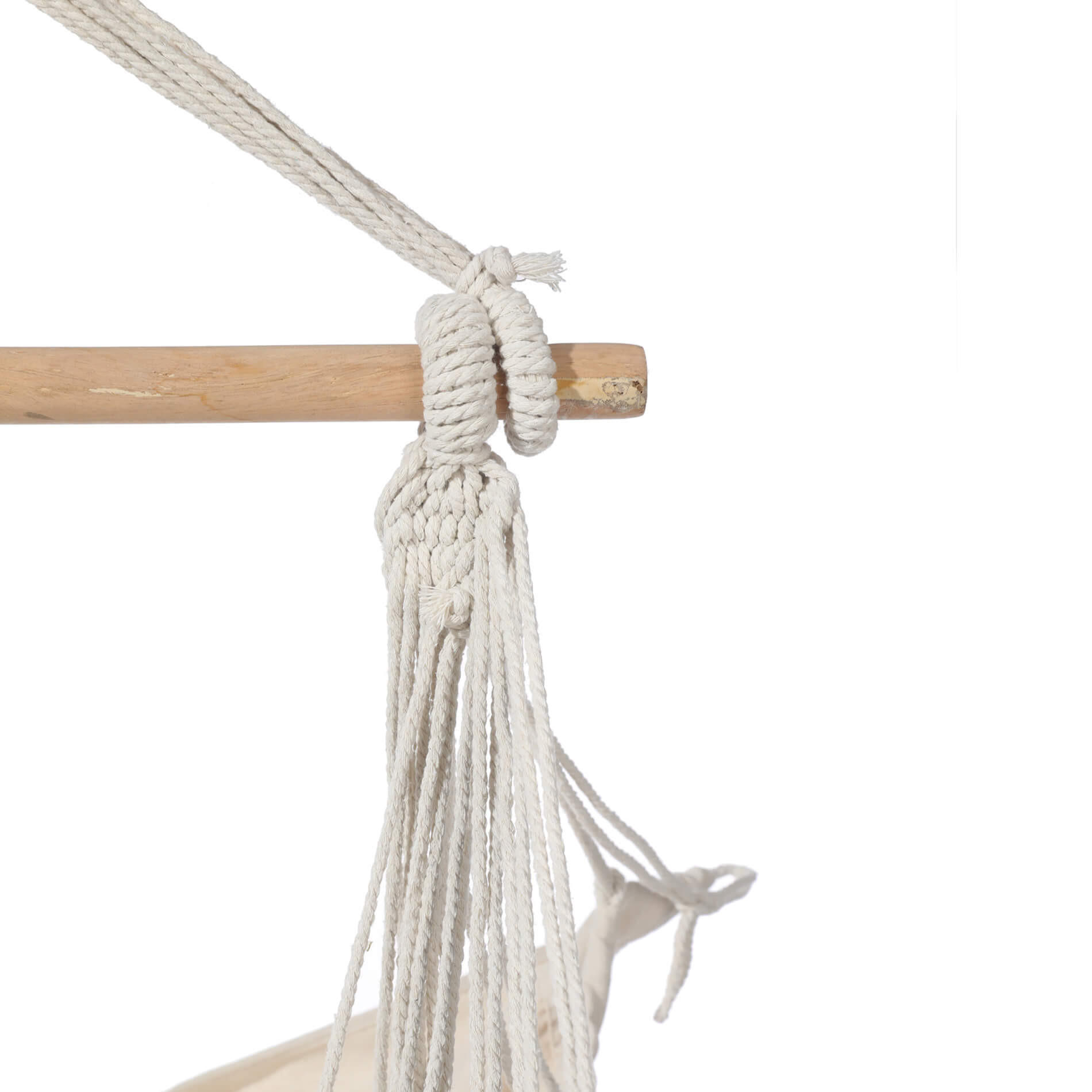 HÄNGESESSEL Beige 130/90/130 cm - Beige, Naturmaterialen (130/130/90cm) - Mobili Rebecca