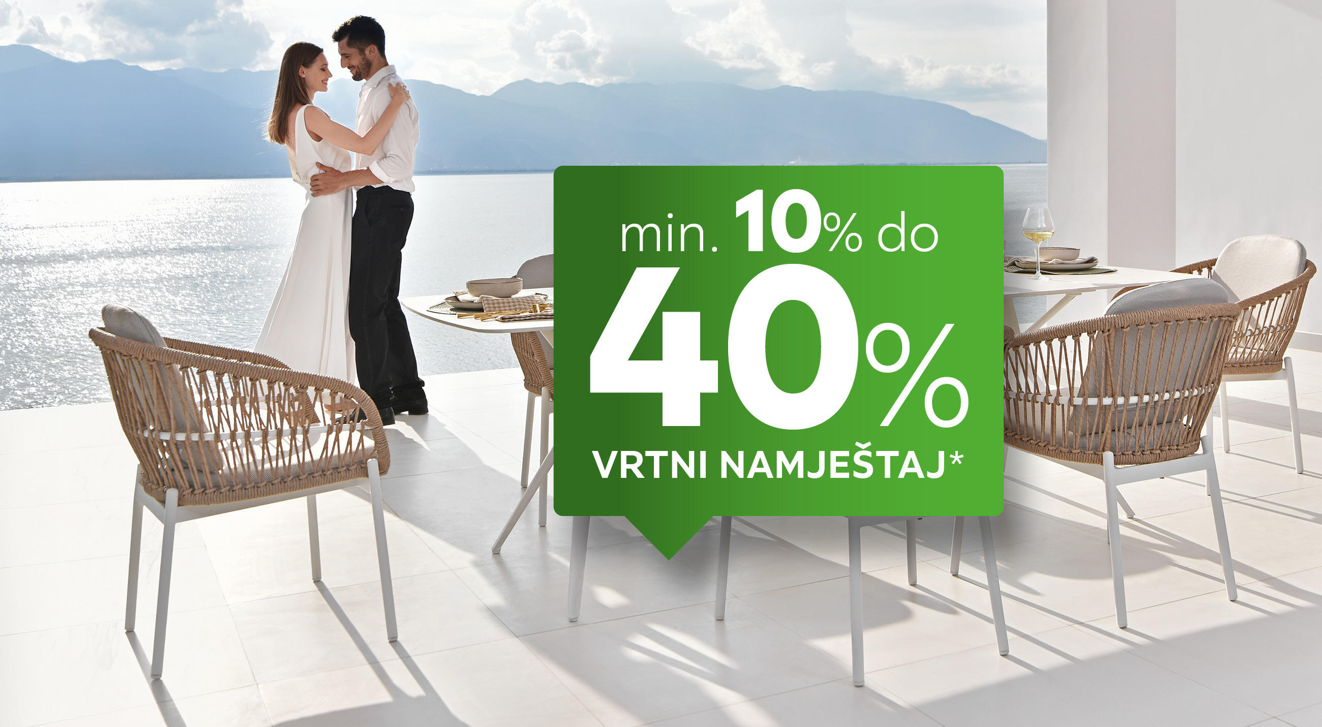 min.10% do 40% vrtni namještaj*