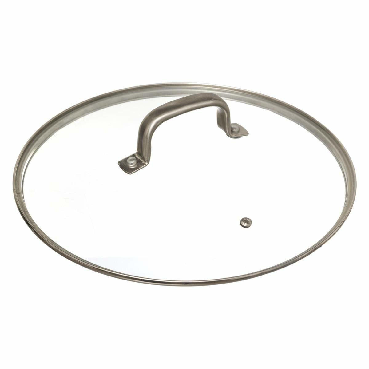 EDELSTAHLPFANNE mit Deckel 29,5/29,5/7 cm - Silberfarben, Metall (29.5cm) - Secret de Gourmet