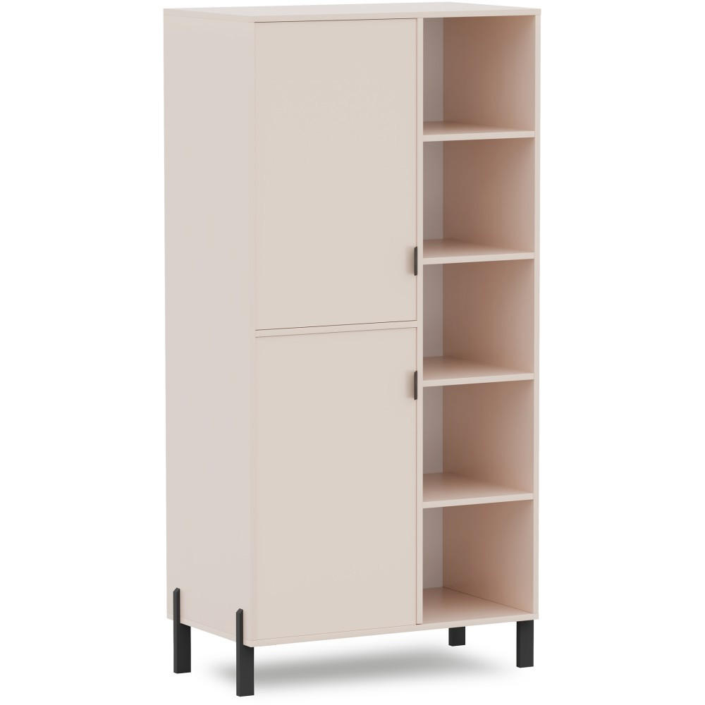 Beautysofa Bücherregal Sand 80.5x155.5x45 cm