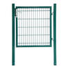 DOPPELSTABMATTEN GARTENTOR PORTARIUS - Größe: 140 cm, Farbe: Grün - Grün, Metall (190/6cm) - Home Deluxe