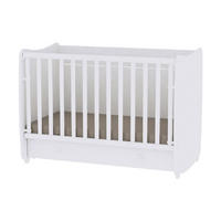 BABYBETT Dream NEW 120 weiß 120 x 60 cm, Schaukelbett, Schreibtisch, Hubgitter, 2 Höhenpositionen - Weiß, Holzwerkstoff (60/120cm) - Lorelli