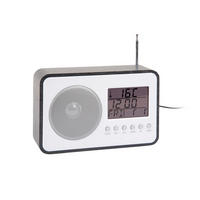 WECKER FM Radio 19/6/12 cm - Schwarz, Holz (6/12/19cm) - Karlsson