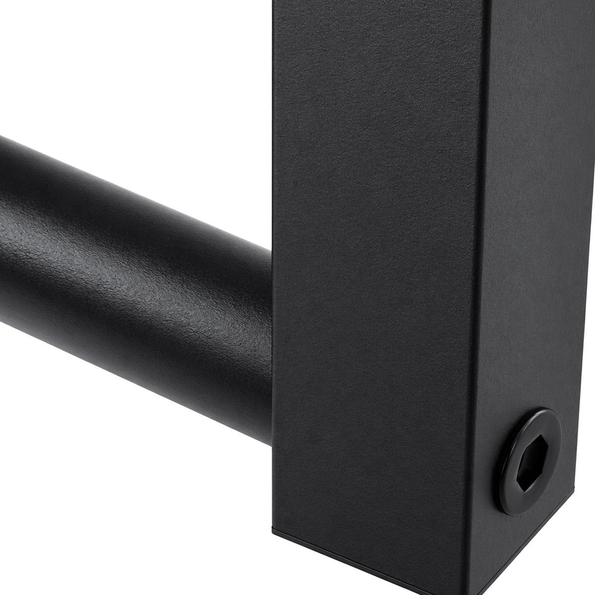KLEIDERSTANGE 150x38x120 cm-edelstahl-Metall - Schwarz, Metall (7cm) - CLP
