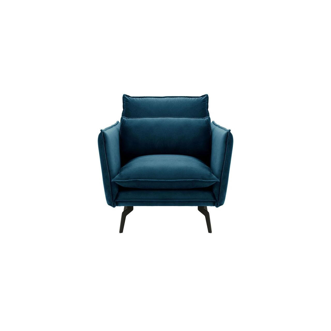 SESSEL Layla-Velluto 11 - Dunkelblau, Holz/Textil (105/95/98cm)