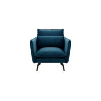 SESSEL Layla-Velluto 11 - Dunkelblau, Holz/Textil (105/95/98cm)