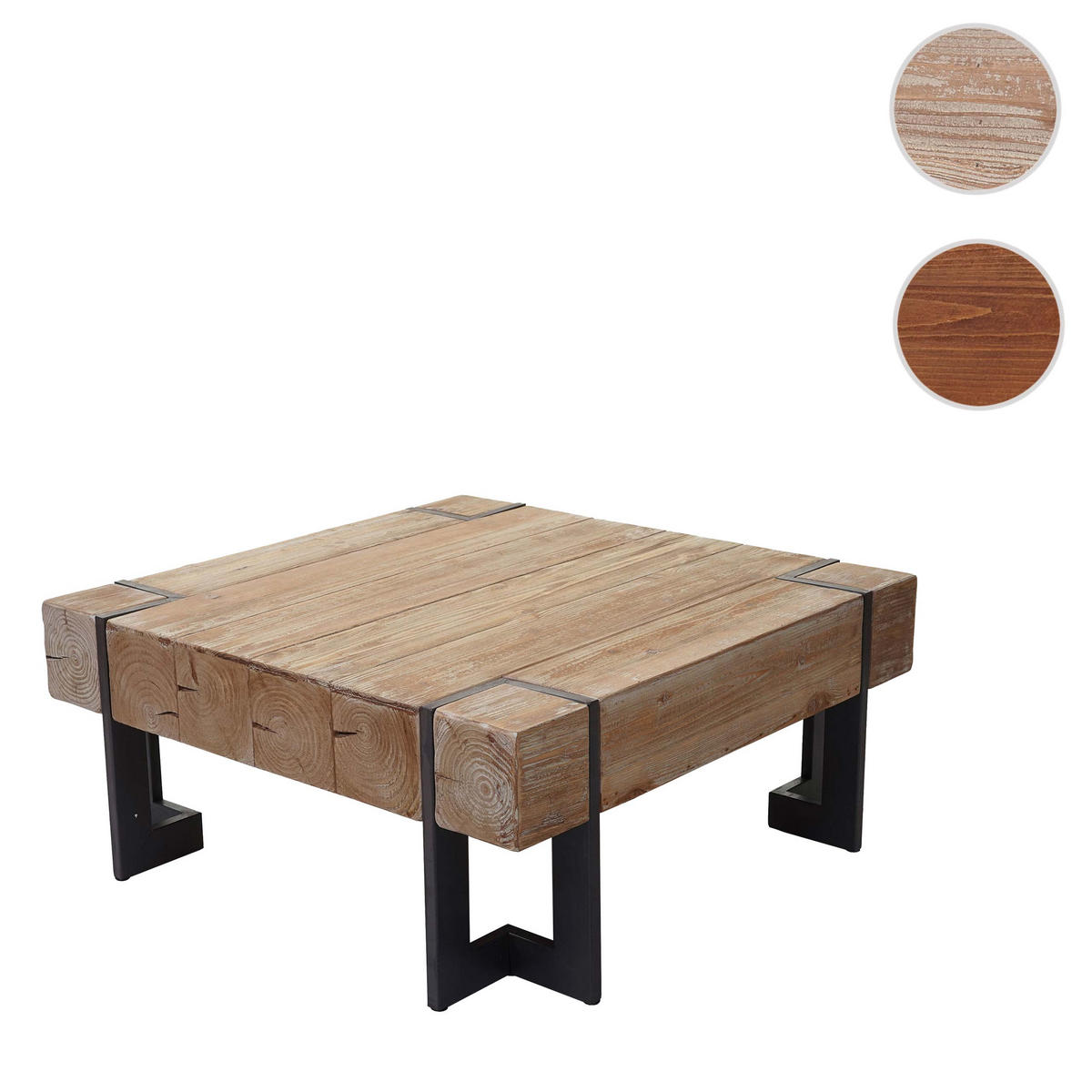 COUCHTISCH quadrat Braun - Braun, Holz (90/90/40cm) - MCW
