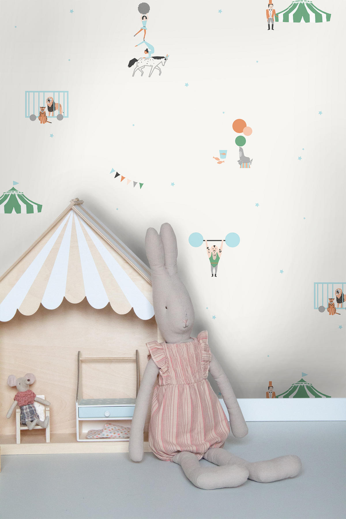 TAPETE Zirkus 53 cm x 10 m - Beige, Papier (53/0.1cm) - Sanders & Sanders