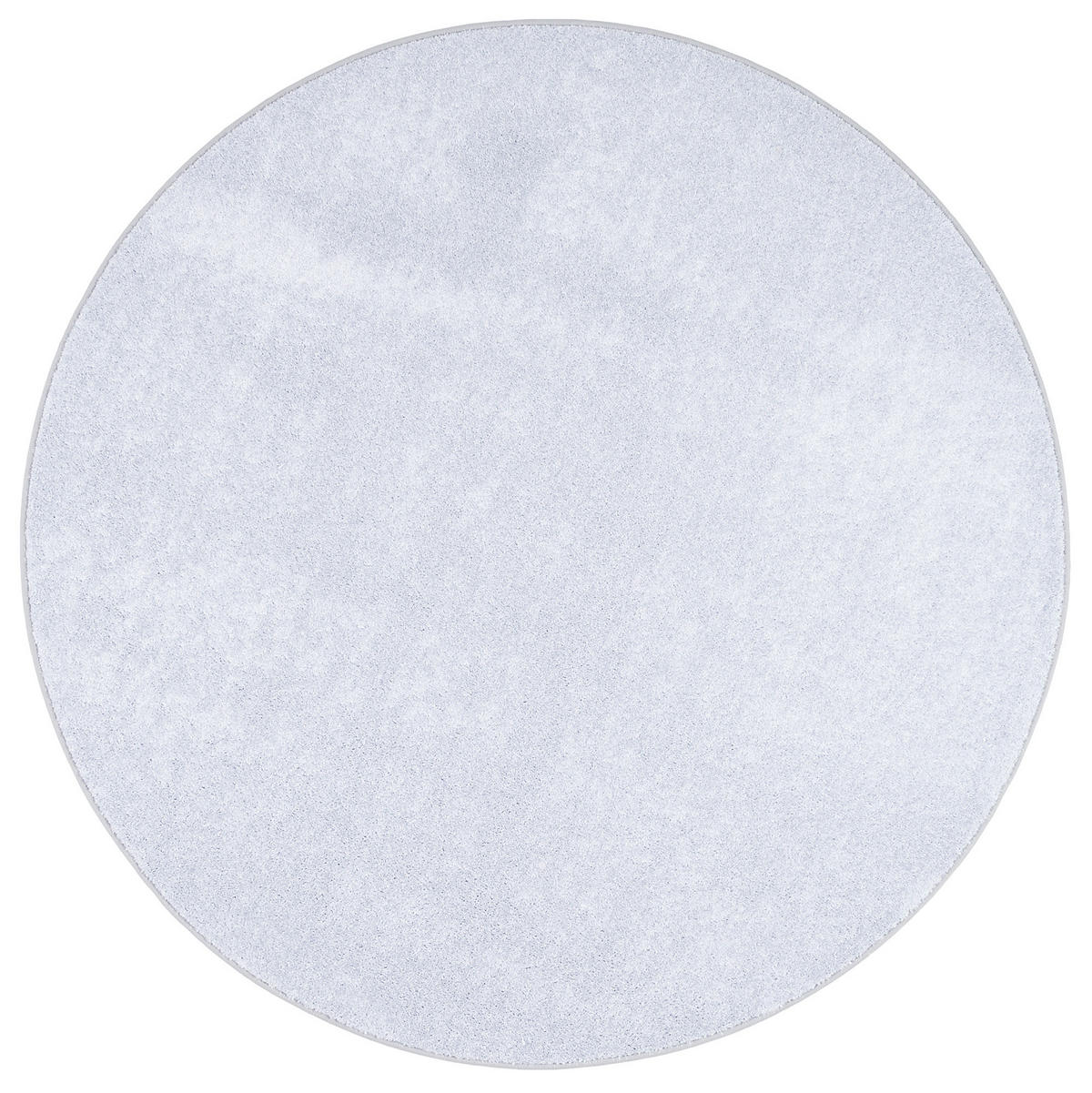 LUXUS SOFT VELOURS TEPPICH SHINE RUND - Silberfarben, Textil (100/100cm) - Snapstyle