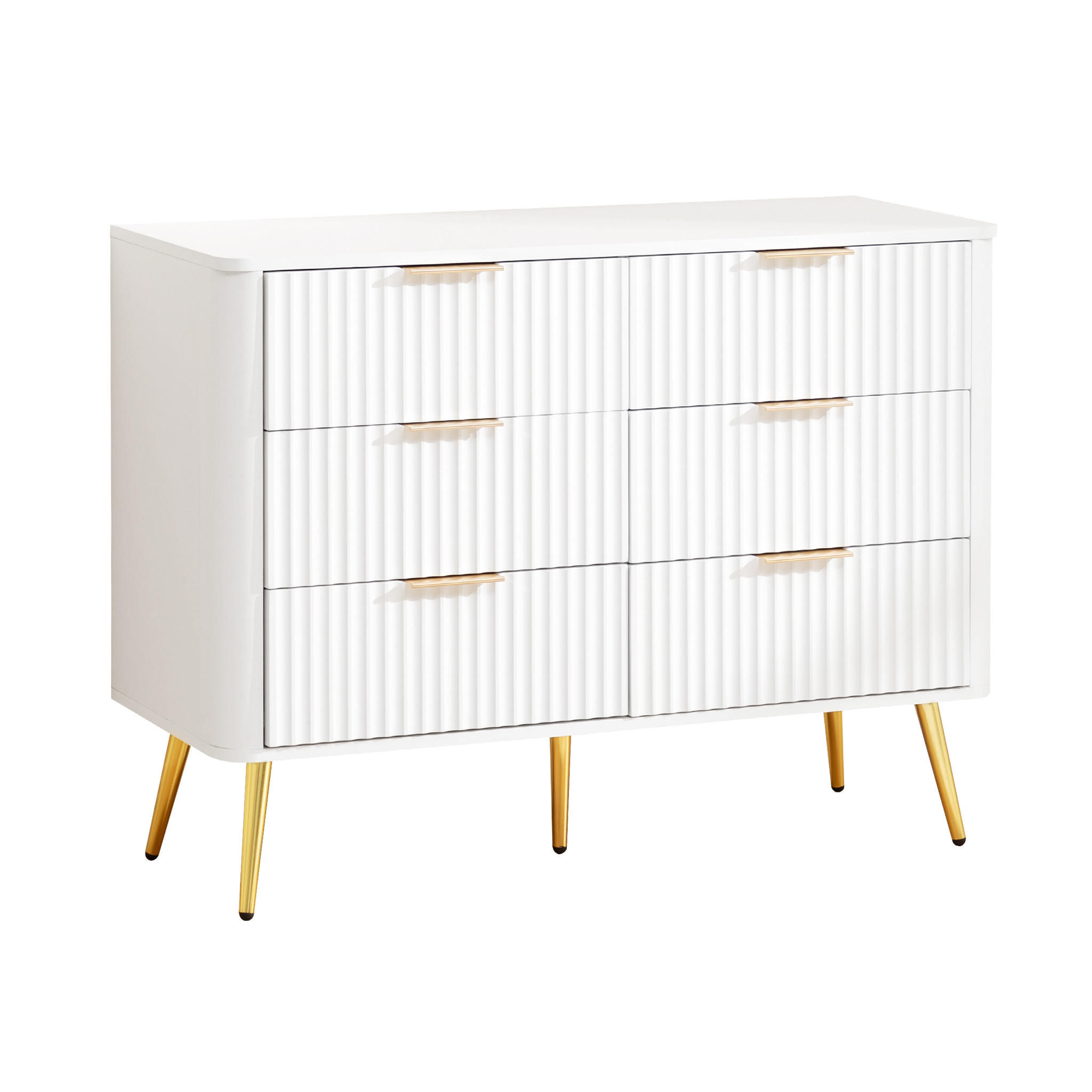 KOMMODE Weiß 105/40/80 cm - Weiß, Holzwerkstoff (105/80/40cm) - PANGIVO
