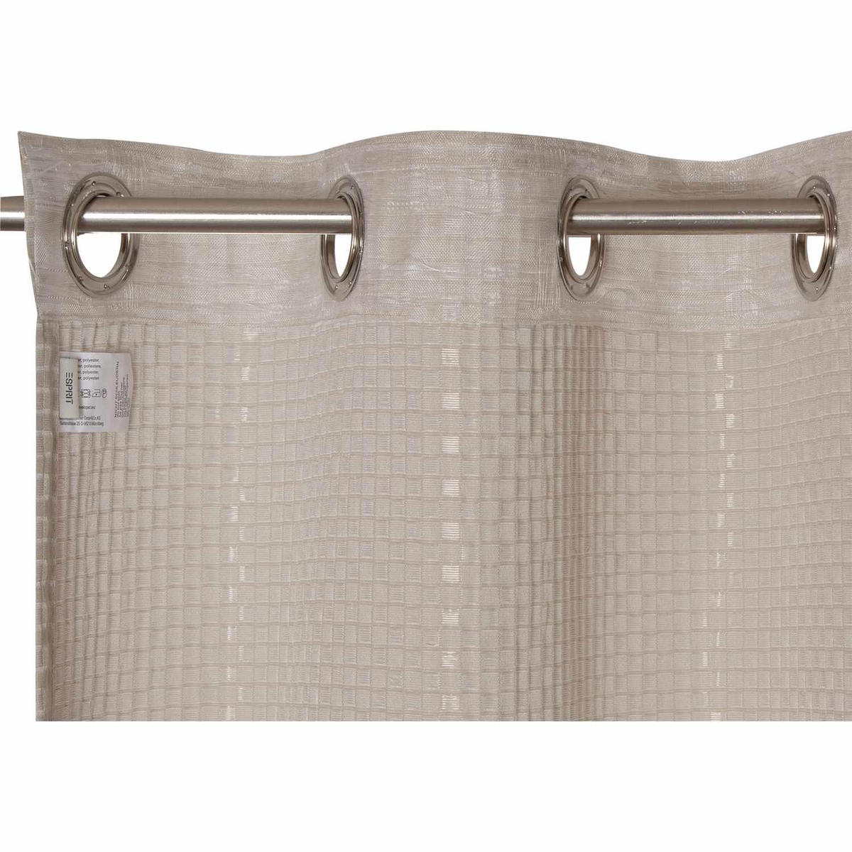 ÖSENVORHANG SQUARE blickdicht - Naturfarben, Textil (140/0.5/250cm) - Esprit
