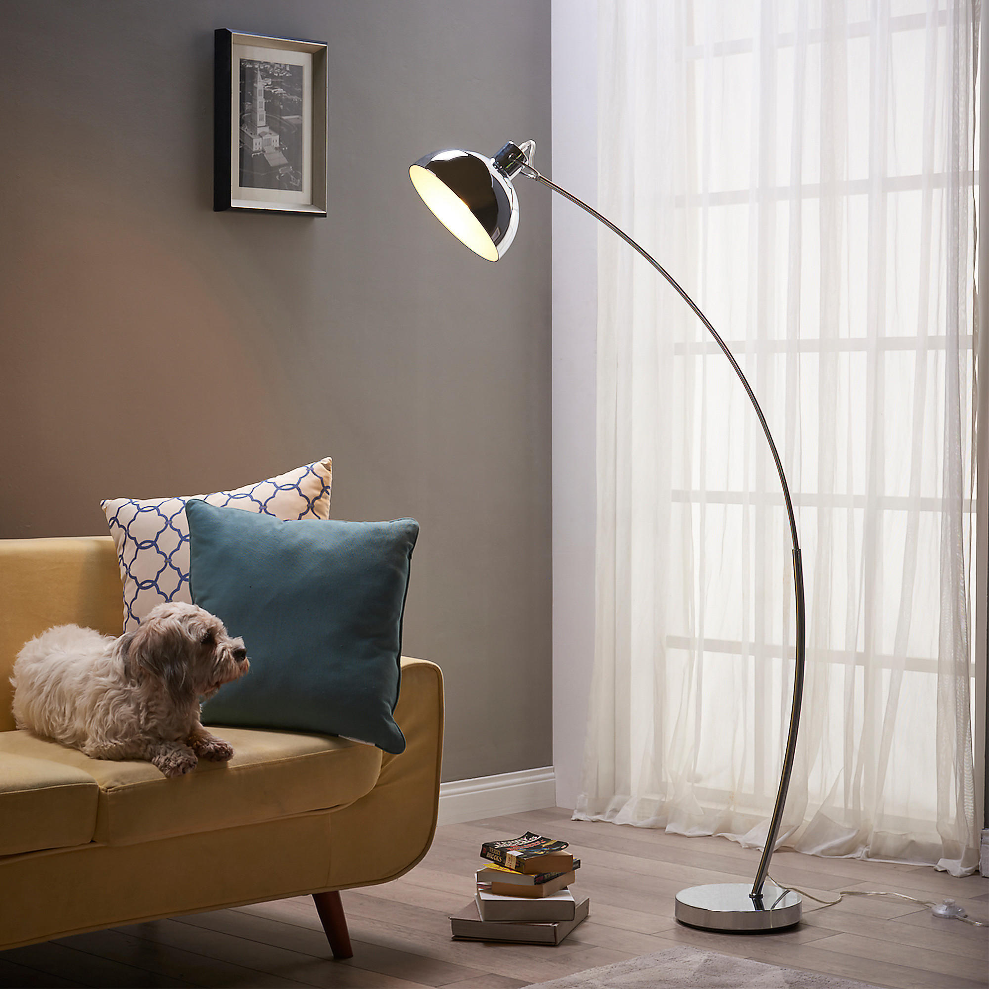 BOGENLEUCHTE Silber - Silberfarben, Metall (153/24.9/153cm) - Teamson Home