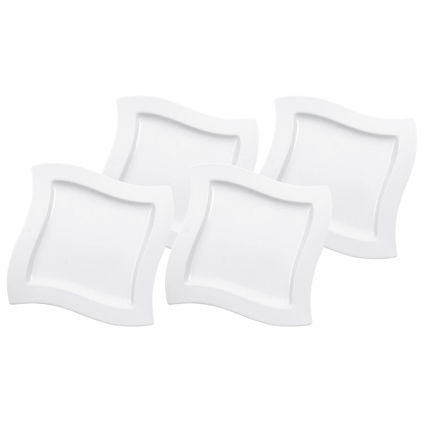 SPEISETELLER NewWave weiß ø 27 cm 4er Set - Weiß, Keramik (27cm) - Villeroy & Boch