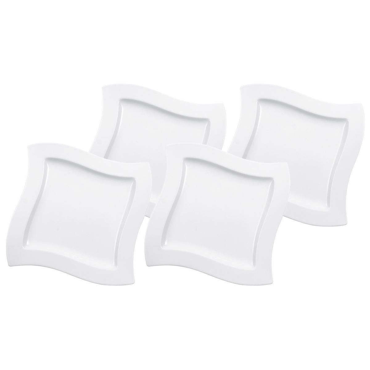 SPEISETELLER NewWave weiß ø 27 cm 4er Set - Weiß, Keramik (27cm) - Villeroy & Boch