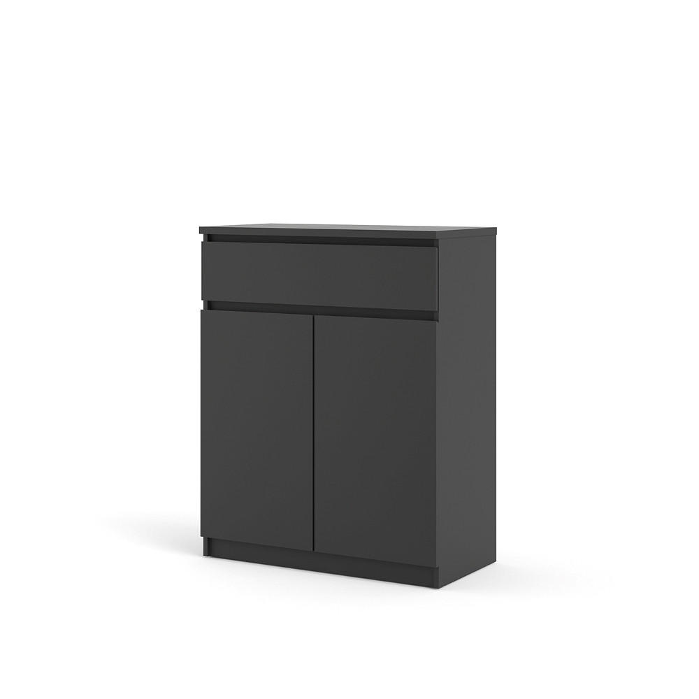 HIGHBOARD mattschwarz - Schwarz, Holzwerkstoff (80/100/40cm) - ebuy24