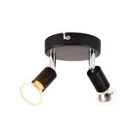 STRAHLER Windsheim 2-flammig 12/12/10.4 cm - Schwarz, Metall (12/12/10.4cm) - Nettlife