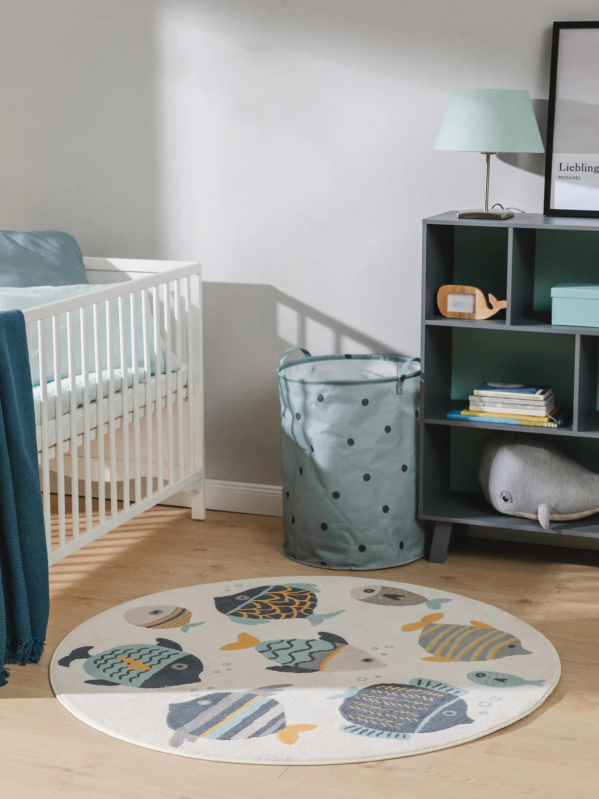 OTROŠKA preproga Fabius večbarvna ø 120 cm - večbarvno, umetna masa/tekstil (120/120cm) - Lytte