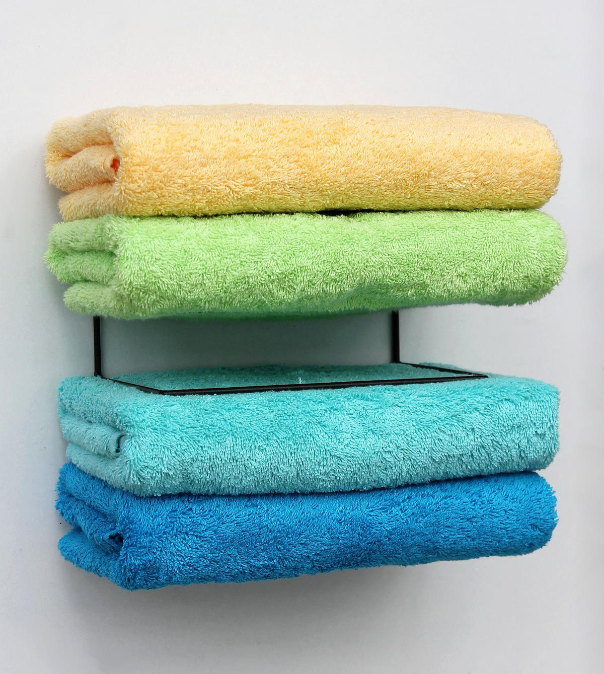 HANDTUCHHALTER Wand Metall Schwarz 20/14,5/20 cm - Schwarz, Metall (20/20/14.5cm) - DanDiBo