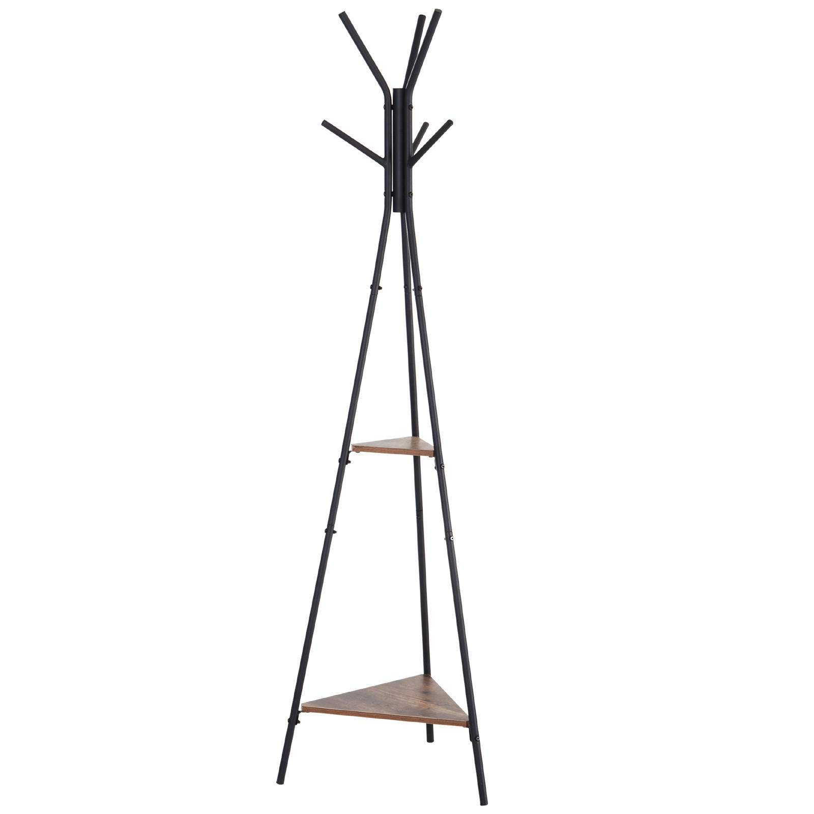 GARDEROBENSTÄNDER Schwarz 1 Stück - Schwarz, Metall (46/182/52cm) - GiPP