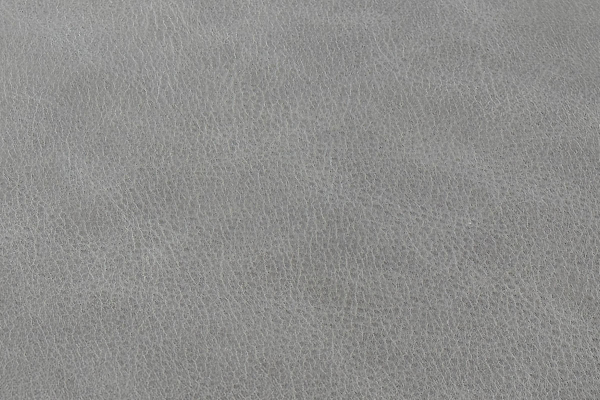 POLSTERHOCKER CELESTE Grau Leder - Grau, Leder/Kunststoff (120/48/80cm) - KAWOLA