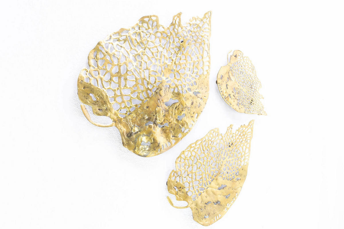WANDDEKO Gold 60/47 cm - Goldfarben, Metall (3.01/47/2cm) - KUNSTLOFT