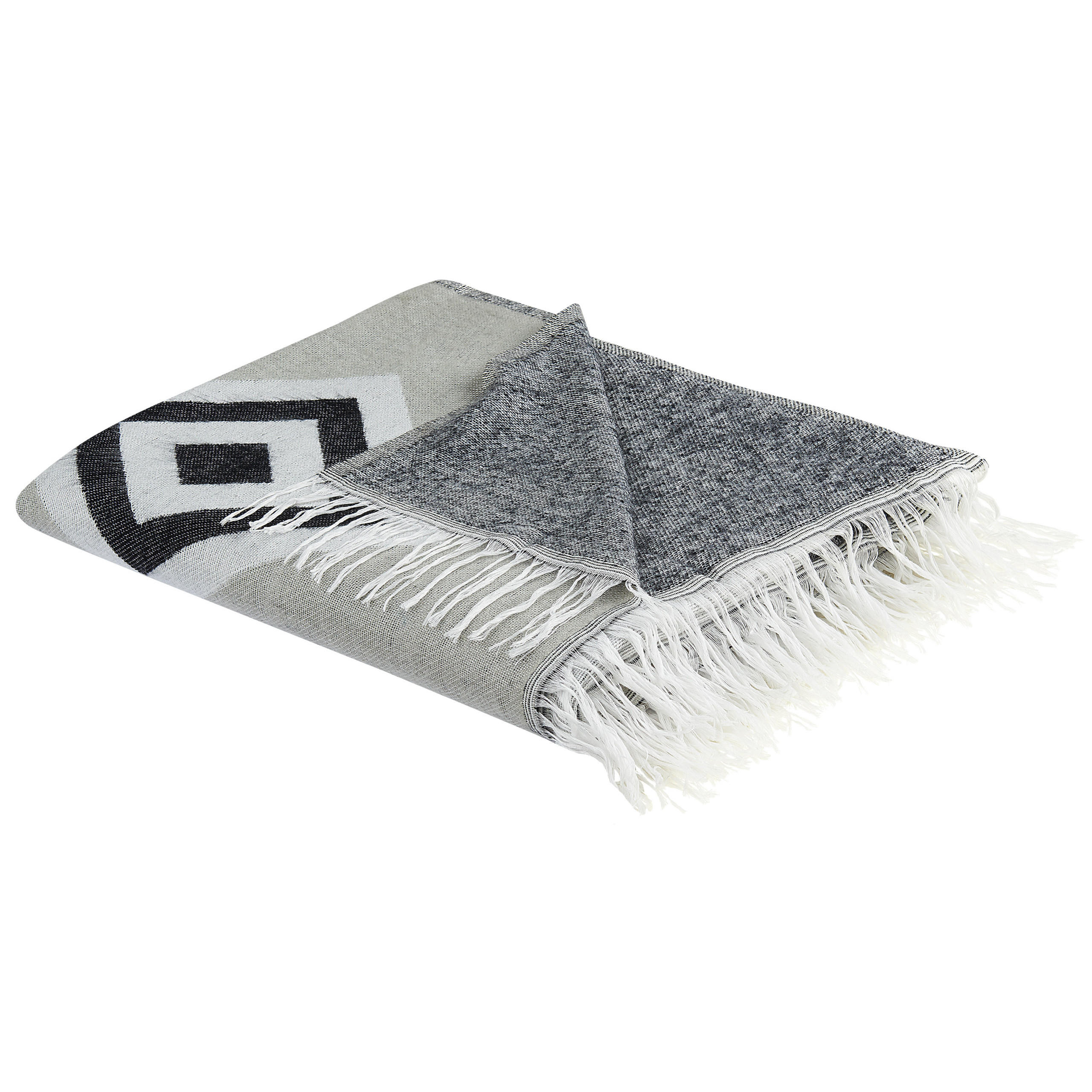 DECKE Grau Kattike 130/170 cm - Grau, Textil (130/170cm) - Beliani