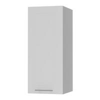 KÜCHENHÄNGESCHRANK Kvantum W2/20 Weiß Matt / Grau Matt 20 / 32,5 / 72cm - Weiß/Grau, Holz/Holzwerkstoff (20/72/32.5cm) - Feldmann-Wohnen