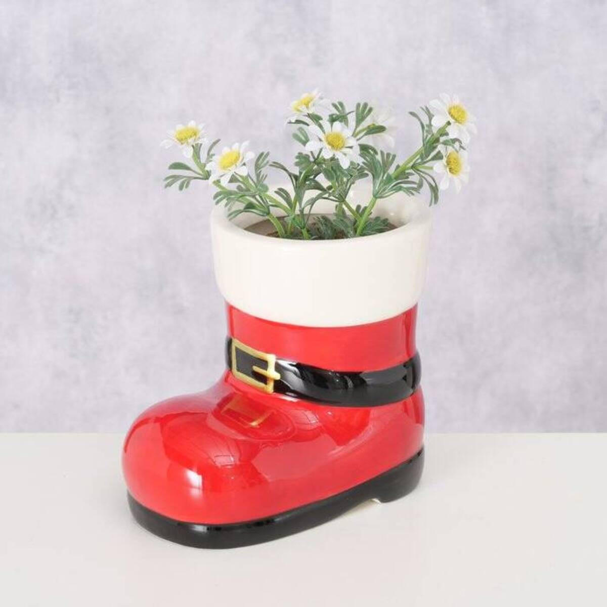 BLUMENTOPF Booty - Rot, Stein (13/17/20cm) - Boltze Home